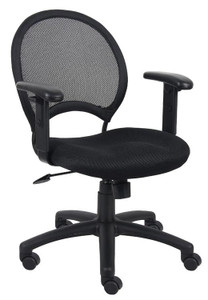 Mesh Back Task Chair with Adjustable Arms Mesh Back Task Chair with Adjustable Arms