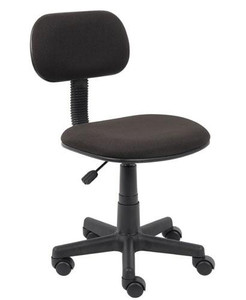 Black Crepe Fabric Steno Task Chair Black Crepe Fabric Steno Task Chair