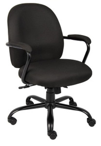 Heavy Duty Black Crepe Fabric Task Chair Heavy Duty Black Crepe Fabric Task Chair