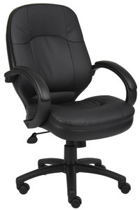 Leather Executive Chair - Black Leather Executive Chair - Black