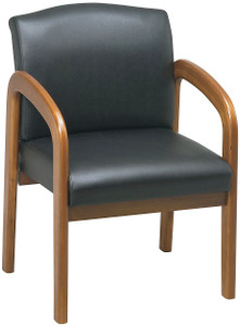 Medium Oak Wood Guest Chair