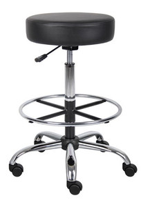 Black Medical Stool with Footring Black Medical Stool with Footring