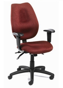 Burgundy Fabric High Back Multi-Function Task Chair Burgundy Fabric High Back Multi-Function Task Chair