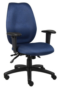 Blue Fabric High Back Multi-Function Task Chair Blue Fabric High Back Multi-Function Task Chair
