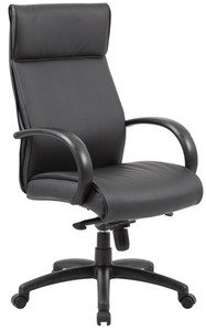Black Contemporary High-Back Executive Chair