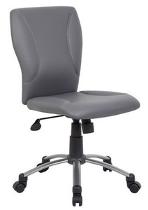 Tiffany Task Chair in Grey with Casters Tiffany Task Chair in Grey with Casters