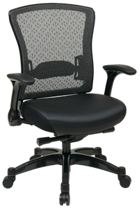 Professional R2 SpaceGrid® Back Chair with Memory Foam Eco Leather Seat Professional R2 SpaceGrid® Back Chair with Memory Foam Eco Leather Seat