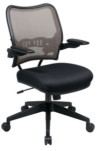 Deluxe Latte Back Chair with Black Mesh Seat