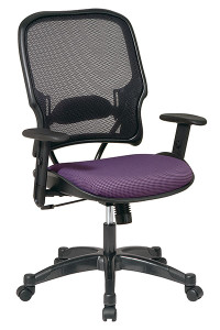 Professional Dark Back Managers Chair with Grape Fabric Seat Professional Dark Back Managers Chair with Grape Fabric Seat