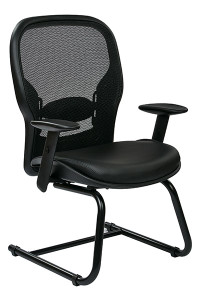 Professional Breathable Mesh Back Visitors Chair with Eco Leather Seat Professional Breathable Mesh Back Visitors Chair with Eco Leather Seat