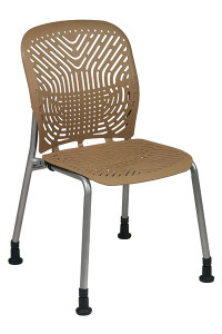 Latte with Platinum Frame Seat and Back Visitors Chairs with Glides Latte with Platinum Frame Seat and Back Visitors Chairs with Glides