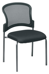Modern Armless Stack Chair with Padded Seat Modern Armless Stack Chair with Padded Seat