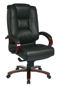 Deluxe High-Back Black Executive Leather Chair Deluxe High-Back Black Executive Leather Chair