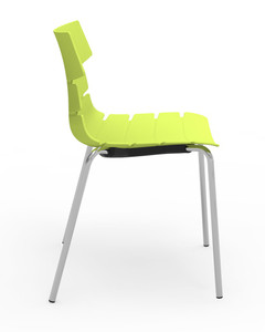 Tikal Lime Green 4-Leg Side Chair Tikal Lime Green 4-Leg Side Chair