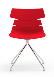 Tikal Traffic Red Spider Leg Side Chair Tikal Traffic Red Spider Leg Side Chair
