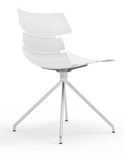 Tikal Traffic White Spider Leg Side Chair Tikal Traffic White Spider Leg Side Chair