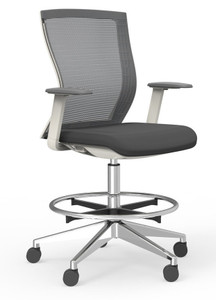 Oroblanco White Hi-Task Chair with Casters Oroblanco White Hi-Task Chair with Casters