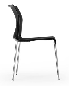 Pommerac Black Four Leg Stacking Chair Pommerac Black Four Leg Stacking Chair