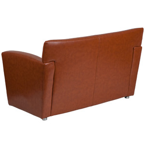Majesty Series Cognac Leather Loveseat [DX222i2iCG]