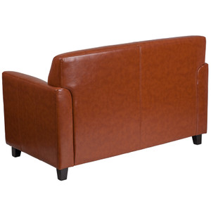 Diplomat Series Cognac Leather Loveseat [DXBTi827i2iCG]