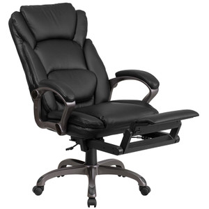 High Back Black Leather Executive Reclining Swivel Chair with Arms [DXBTi90279H]