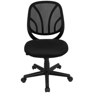 Y-GO Chair Mid-Back Black Mesh Swivel Task Chair