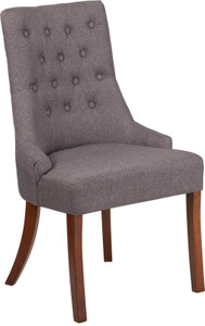 Paddington Series Gray Fabric Tufted Chair [DXQYiA08iGY]