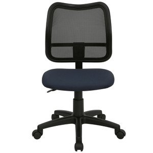 Mid-Back Navy Blue Mesh Swivel Task Chair