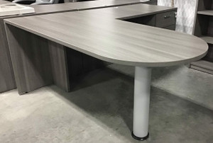 AM-Series 71" Bullet Front Executive L-Shape Desk (Customize) AM-Series 71" Bullet Front Executive L-Shape Desk (Customize)