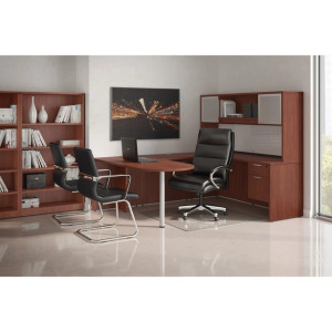 OSL-Series Bullet Executive U-Shape Desk with Hutch and 2-Drawer Pedestal Typical NXOS239