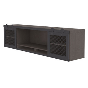 Palis Collection Wall Mountable Hutch with Sliding Doors Palis Collection Wall Mountable Hutch with Sliding Doors