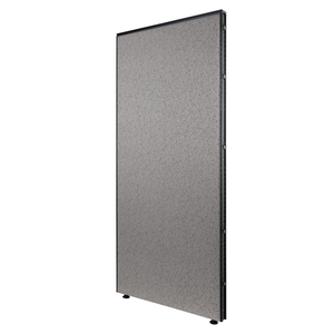 OSL-Series  30"W X 66"H Upholstered Panel in Designer Pewter Fabric with a Charcoal Frame.