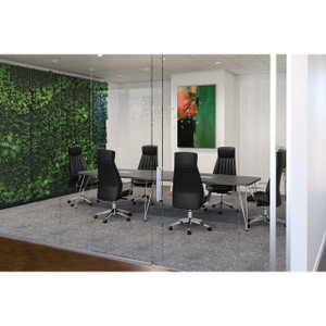 OSL-Series Conference/ Multi-Purpose Boat-Shaped Conference Table with Vertex Leg Base Typical - NXOSC22 OSL-Series Conference/ Multi-Purpose Boat-Shaped Conference Table with Vertex Leg Base Typical - NXOSC22