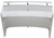 72" Modern High Gloss White Curved Reception Desk