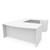 OSL-Series 71" Bow Front Executive U-Shape Office Desk with Double Pedestals