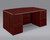 AM-Series 71" Bow Front Executive Desk with Double Pedestals