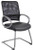 Leather Mesh Guest Chair with Loop Arms