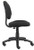Black Fabric Armless Deluxe Posture Task Chair