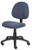 Blue Fabric Armless Deluxe Posture Task Chair