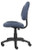 Blue Fabric Armless Deluxe Posture Task Chair