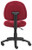 Burgundy Fabric Armless Deluxe Posture Task Chair