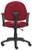 Burgundy Fabric Deluxe Posture Task Chair with Loop Arms
