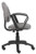 Grey Fabric Deluxe Posture Task Chair with Loop Arms