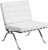 Flash Series White Leather Lounge Chair