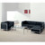 Imagination Series Contemporary Black Leather Love Seat