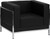 Imagination Series Black Leather Sectional & Chair, 5 Pieces