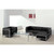 Imagination Series Black Leather Sectional & Chair, 5 Pieces