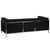 Imagination Series Black Leather Sofa Set, 5 Pieces