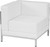 Imagination Series White Leather Sofa & Lounge Chair Set, 5 Pieces