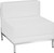 Imagination Series White Leather Sectional Configuration, 9 Pieces